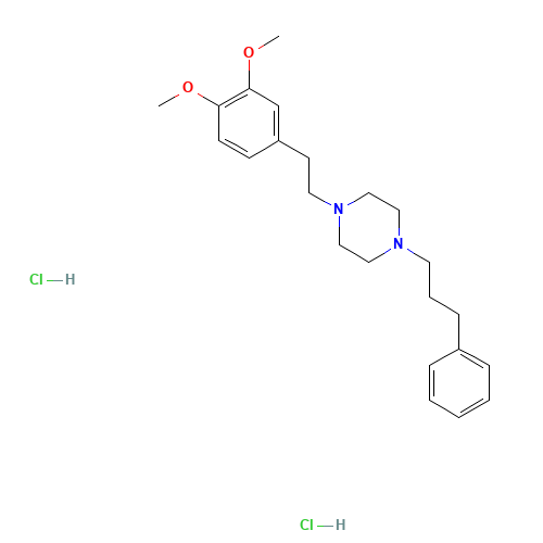 1-[2-(3,4-dimethoxyphenyl)ethyl]-4-(3-phenylpropyl)piperazine;dihydrochloride (CAS: 165377-44-6) - Related Chemical Product