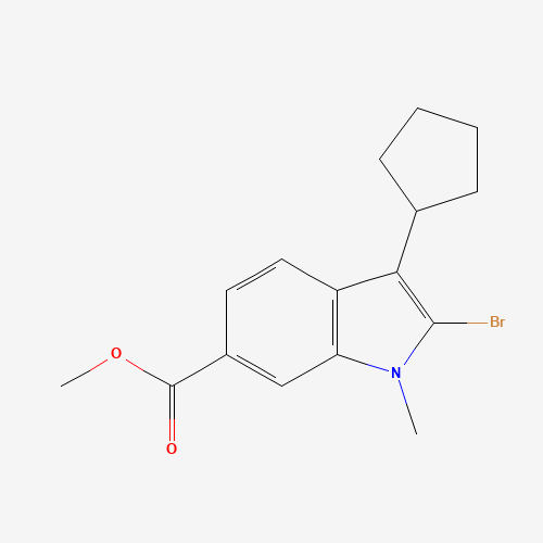 methyl 2-bromo-3-cyclopentyl-1-methylindole-6-carboxylate (CAS: 494799-35-8) - Related Chemical Product