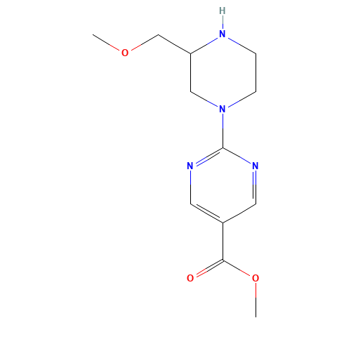 methyl 2-[3-(methoxymethyl)piperazin-1-yl]pyrimidine-5-carboxylate (CAS: 1035271-53-4) - Related Chemical Product