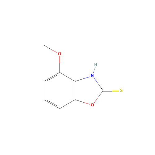 4-methoxy-3H-1,3-benzoxazole-2-thione (CAS: 1246471-39-5) - Chemical Structure and Molecular Formula 