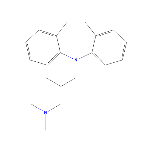 3-(5,6-dihydrobenzo[b][1]benzazepin-11-yl)-N,N,2-trimethylpropan-1-amine (CAS: 739-71-9) - Related Chemical Product
