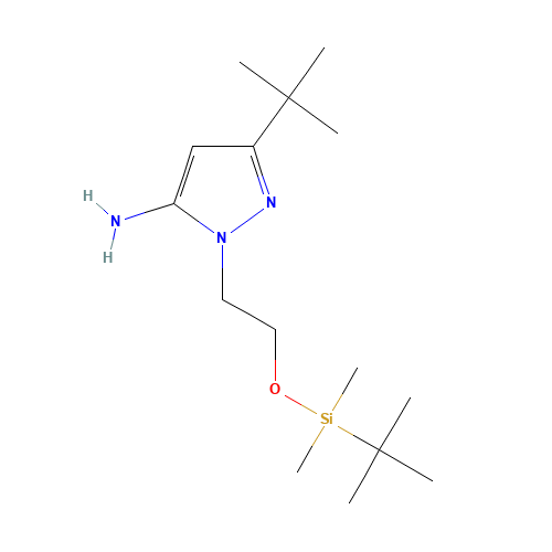 5-tert-butyl-2-[2-[tert-butyl(dimethyl)silyl]oxyethyl]pyrazol-3-amine (CAS: 908267-35-6) - Related Chemical Product