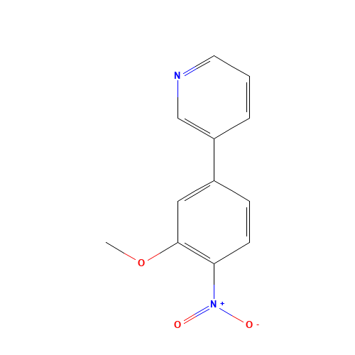 3-(3-methoxy-4-nitrophenyl)pyridine (CAS: 103347-92-8) - Related Chemical Product