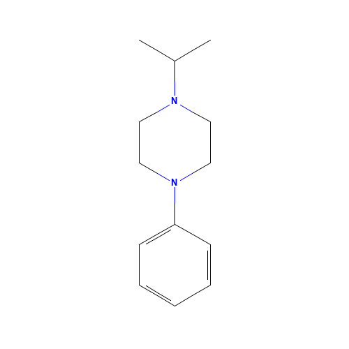 1-phenyl-4-propan-2-ylpiperazine (CAS: 57498-24-5) - Chemical Structure and Molecular Formula 