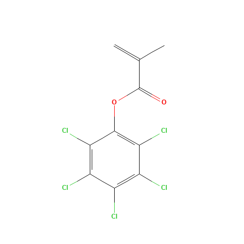 (2,3,4,5,6-pentachlorophenyl) 2-methylprop-2-enoate (CAS: 16184-61-5) - Chemical Structure and Molecular Formula 