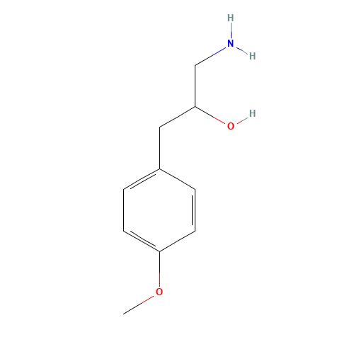 1-amino-3-(4-methoxyphenyl)propan-2-ol (CAS: 845910-14-7) - Chemical Structure and Molecular Formula 