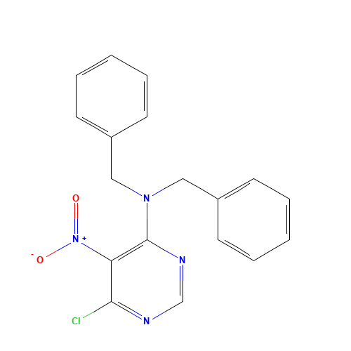 N,N-dibenzyl-6-chloro-5-nitropyrimidin-4-amine (CAS: 882272-97-1) - Related Chemical Product