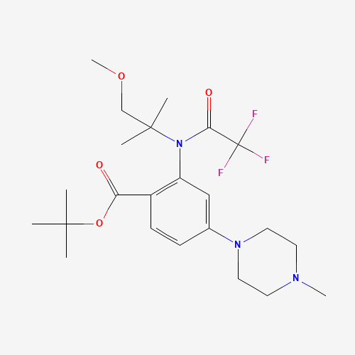 tert-butyl 2-[(1-methoxy-2-methylpropan-2-yl)-(2,2,2-trifluoroacetyl)amino]-4-(4-methylpiperazin-1-yl)benzoate (CAS: 1108746-45-7) - Related Chemical Product