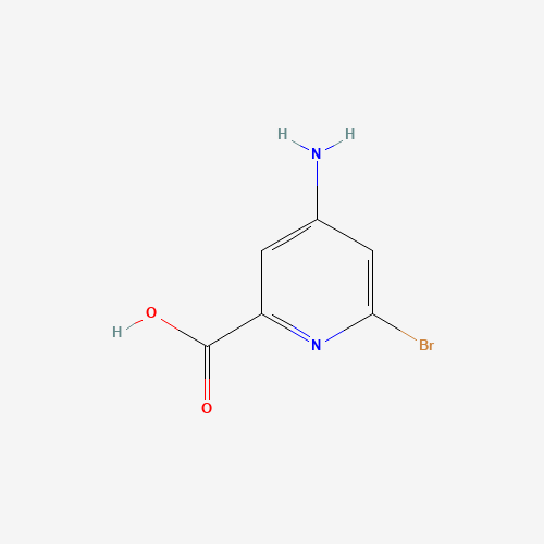 4-amino-6-bromopyridine-2-carboxylic acid (CAS: 1060811-27-9) - Chemical Structure and Molecular Formula 