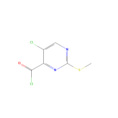 5-chloro-2-methylsulfanylpyrimidine-4-carbonyl chloride (CAS: 79686-02-5) - Related Chemical Product