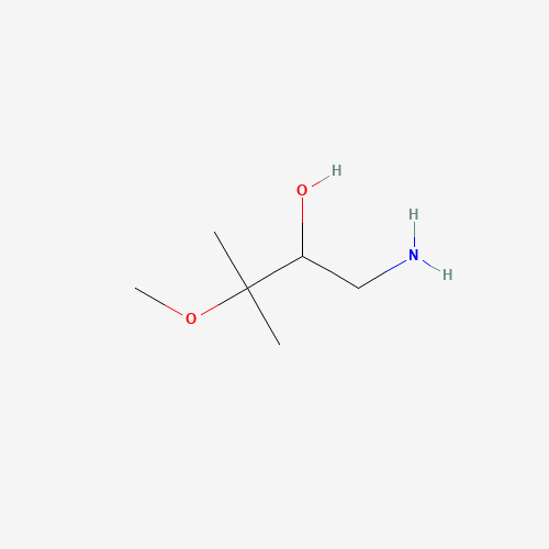 1-amino-3-methoxy-3-methylbutan-2-ol (CAS: 885032-36-0) - Chemical Structure and Molecular Formula 