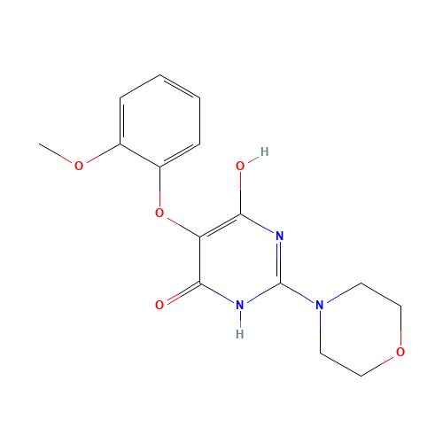 4-hydroxy-5-(2-methoxyphenoxy)-2-morpholin-4-yl-1H-pyrimidin-6-one (CAS: 329924-46-1) - Related Chemical Product