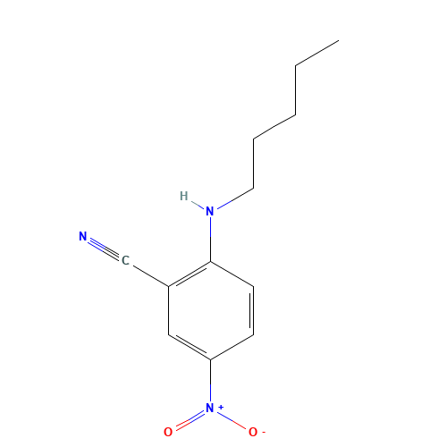 5-nitro-2-(pentylamino)benzonitrile (CAS: 145980-95-6) - Related Chemical Product