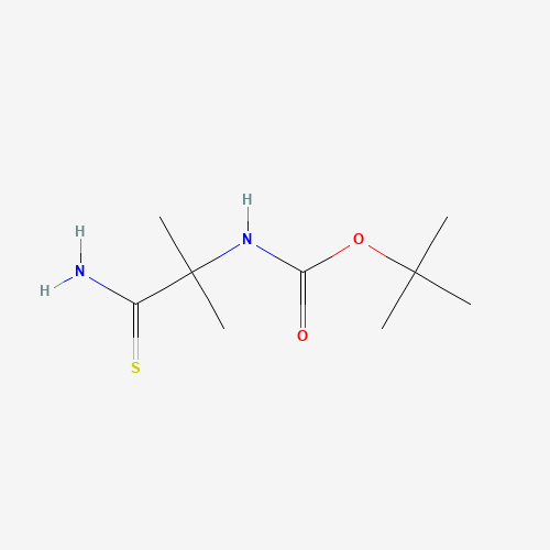 tert-butyl N-(1-amino-2-methyl-1-sulfanylidenepropan-2-yl)carbamate (CAS: 133117-98-3) - Related Chemical Product