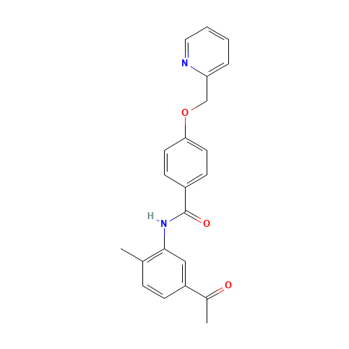 N-(5-acetyl-2-methylphenyl)-4-(pyridin-2-ylmethoxy)benzamide (CAS: 1131604-92-6) - Related Chemical Product