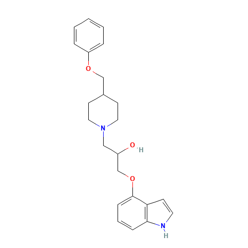 1-(1H-indol-4-yloxy)-3-[4-(phenoxymethyl)piperidin-1-yl]propan-2-ol (CAS: 70260-53-6) - Related Chemical Product
