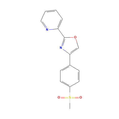 4-(4-methylsulfonylphenyl)-2-pyridin-2-yl-1,3-oxazole (CAS: 1207747-17-8) - Related Chemical Product