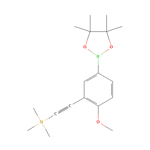 2-[2-methoxy-5-(4,4,5,5-tetramethyl-1,3,2-dioxaborolan-2-yl)phenyl]ethynyl-trimethylsilane (CAS: 1356924-69-0) - Related Chemical Product