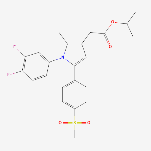 propan-2-yl 2-[1-(3,4-difluorophenyl)-2-methyl-5-(4-methylsulfonylphenyl)pyrrol-3-yl]acetate (CAS: 1005451-39-7) - Related Chemical Product