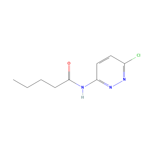 N-(6-chloropyridazin-3-yl)pentanamide (CAS: 868948-13-4) - Chemical Structure and Molecular Formula 
