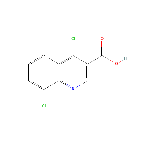 4,8-dichloroquinoline-3-carboxylic acid (CAS: 179024-69-2) - Chemical Structure and Molecular Formula 