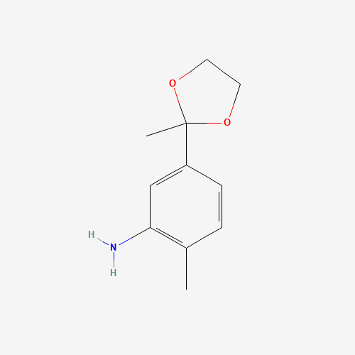 2-methyl-5-(2-methyl-1,3-dioxolan-2-yl)aniline (CAS: 1190891-13-4) - Related Chemical Product
