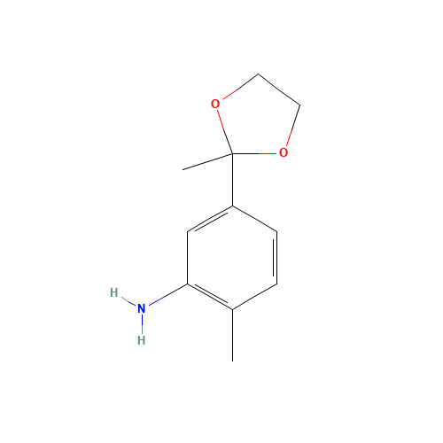 2-methyl-5-(2-methyl-1,3-dioxolan-2-yl)aniline (CAS: 1190891-13-4) - Related Chemical Product
