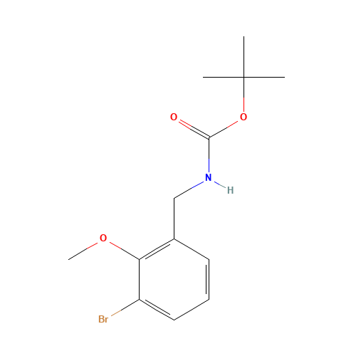 tert-butyl N-[(3-bromo-2-methoxyphenyl)methyl]carbamate (CAS: 1177558-69-8) - Related Chemical Product