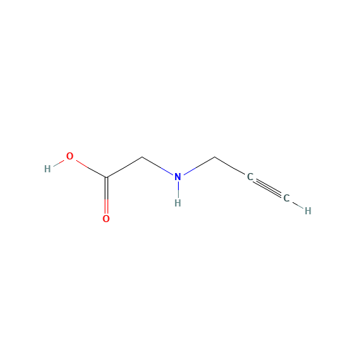 2-(prop-2-ynylamino)acetic acid (CAS: 58160-95-5) - Chemical Structure and Molecular Formula 