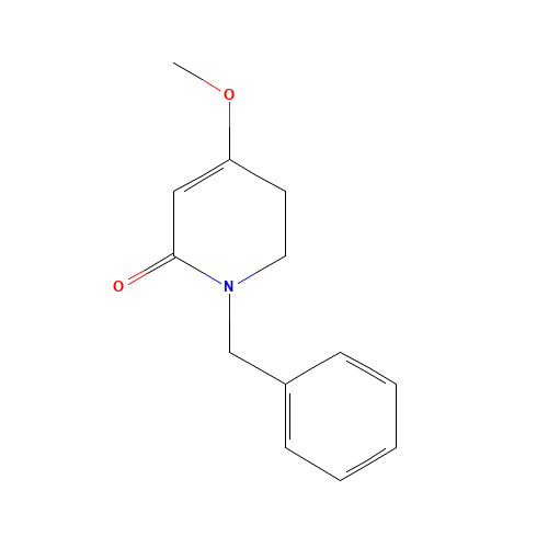 1-benzyl-4-methoxy-2,3-dihydropyridin-6-one (CAS: 1415042-73-7) - Chemical Structure and Molecular Formula 