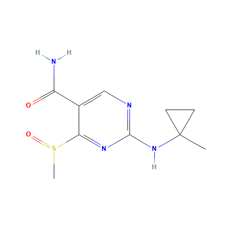 2-[(1-methylcyclopropyl)amino]-4-methylsulfinylpyrimidine-5-carboxamide (CAS: 1403865-44-0) - Related Chemical Product
