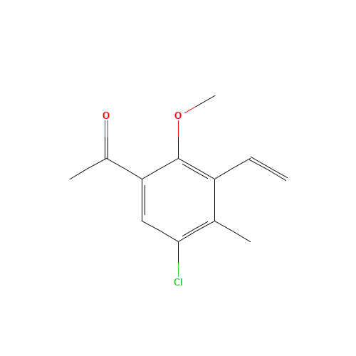 1-(5-chloro-3-ethenyl-2-methoxy-4-methylphenyl)ethanone (CAS: 1426700-05-1) - Related Chemical Product