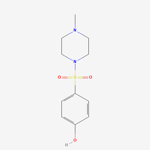 4-(4-methylpiperazin-1-yl)sulfonylphenol (CAS: 117209-61-7) - Chemical Structure and Molecular Formula 
