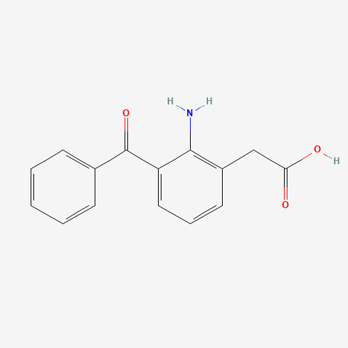 2-(2-amino-3-benzoylphenyl)acetic acid (CAS: 51579-82-9) - Chemical Structure and Molecular Formula 