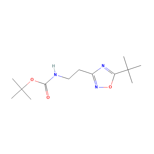 tert-butyl N-[2-(5-tert-butyl-1,2,4-oxadiazol-3-yl)ethyl]carbamate (CAS: 915702-28-2) - Related Chemical Product