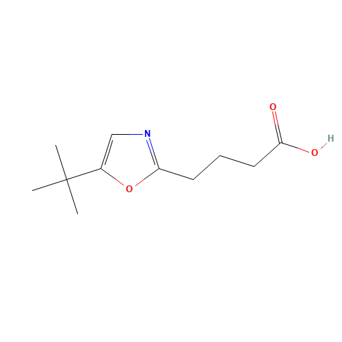4-(5-tert-butyl-1,3-oxazol-2-yl)butanoic acid (CAS: 1244058-98-7) - Related Chemical Product
