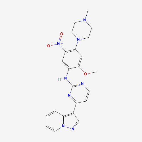 N-[2-methoxy-4-(4-methylpiperazin-1-yl)-5-nitrophenyl]-4-pyrazolo[1,5-a]pyridin-3-ylpyrimidin-2-amine (CAS: 1453199-61-5) - Related Chemical Product