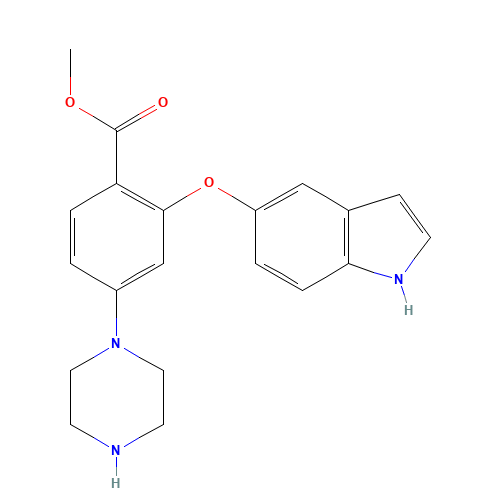 methyl 2-(1H-indol-5-yloxy)-4-piperazin-1-ylbenzoate (CAS: 1228784-14-2) - Related Chemical Product