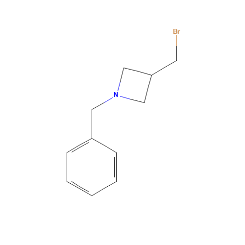 1-benzyl-3-(bromomethyl)azetidine (CAS: 1379338-49-4) - Chemical Structure and Molecular Formula 