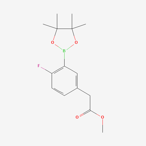 methyl 2-[4-fluoro-3-(4,4,5,5-tetramethyl-1,3,2-dioxaborolan-2-yl)phenyl]acetate (CAS: 944317-66-2) - Related Chemical Product