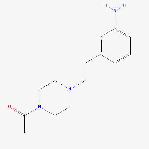 1-[4-[2-(3-aminophenyl)ethyl]piperazin-1-yl]ethanone (CAS: 1023277-09-9) - Related Chemical Product