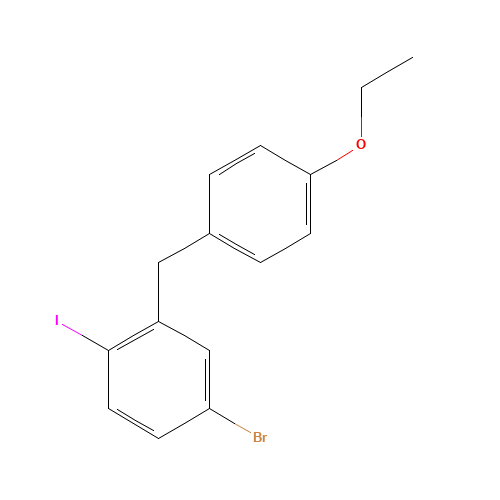 4-bromo-2-[(4-ethoxyphenyl)methyl]-1-iodobenzene (CAS: 864070-17-7) - Related Chemical Product