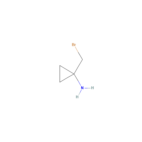 1-(bromomethyl)cyclopropan-1-amine (CAS: 1592597-22-2) - Chemical Structure and Molecular Formula 