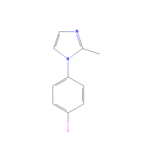 1-(4-iodophenyl)-2-methylimidazole (CAS: 179420-75-8) - Chemical Structure and Molecular Formula 