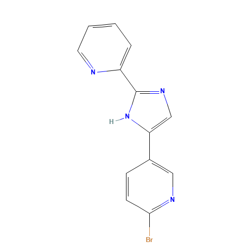 2-bromo-5-(2-pyridin-2-yl-1H-imidazol-5-yl)pyridine (CAS: 1201802-61-0) - Related Chemical Product