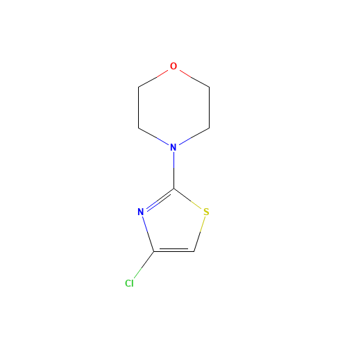4-(4-chloro-1,3-thiazol-2-yl)morpholine (CAS: 848841-68-9) - Chemical Structure and Molecular Formula 