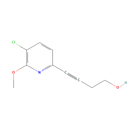 4-(5-chloro-6-methoxypyridin-2-yl)but-3-yn-1-ol (CAS: 1310949-24-6) - Related Chemical Product
