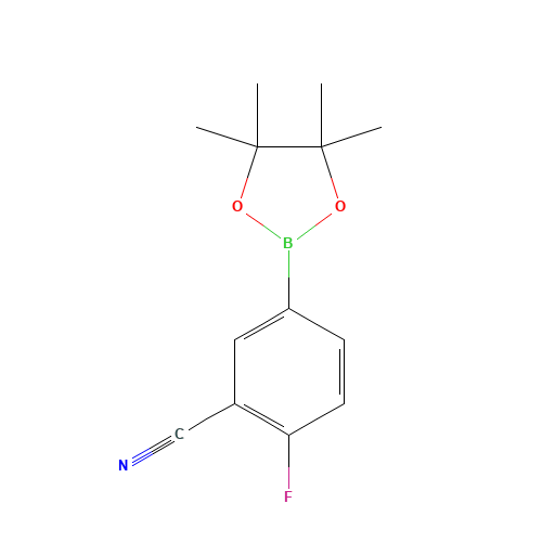 2-fluoro-5-(4,4,5,5-tetramethyl-1,3,2-dioxaborolan-2-yl)benzonitrile (CAS: 775351-57-0) - Related Chemical Product