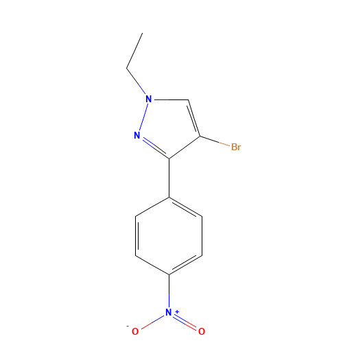 4-bromo-1-ethyl-3-(4-nitrophenyl)pyrazole (CAS: 942920-12-9) - Related Chemical Product
