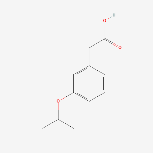 2-(3-propan-2-yloxyphenyl)acetic acid (CAS: 146031-94-9) - Chemical Structure and Molecular Formula 